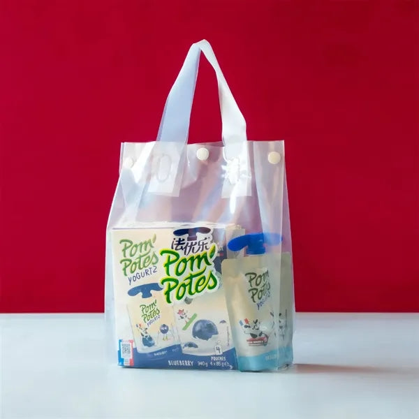 Soft LDPE Poly Shopper tote Bag with plastic handle