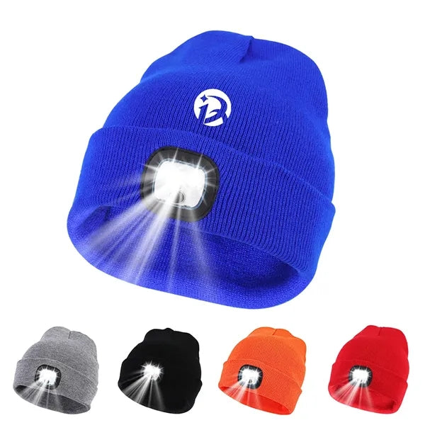 Unisex Rechargeable LED Knit Beanie Hat