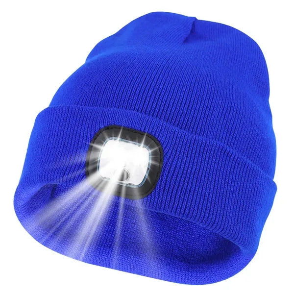 Unisex Rechargeable LED Knit Beanie Hat