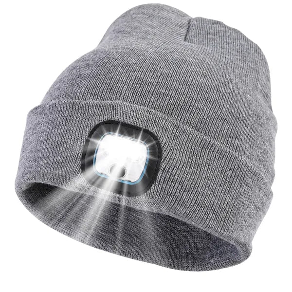 Unisex Rechargeable LED Knit Beanie Hat