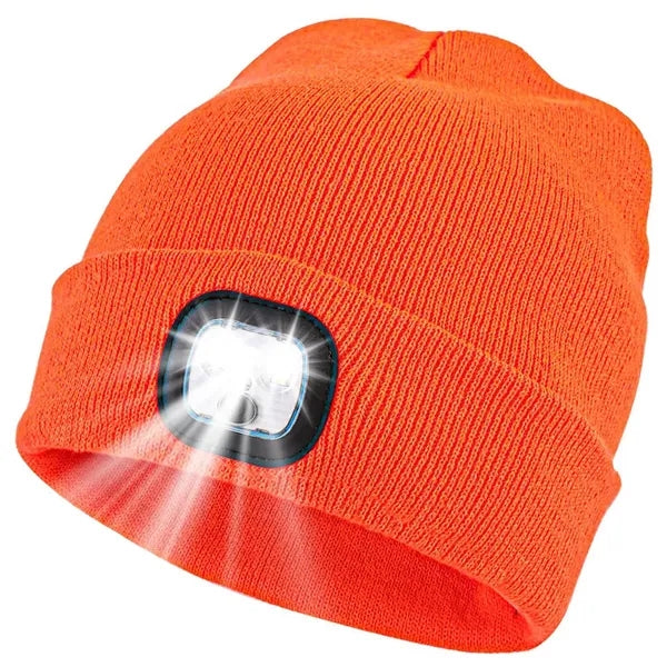 Unisex Rechargeable LED Knit Beanie Hat