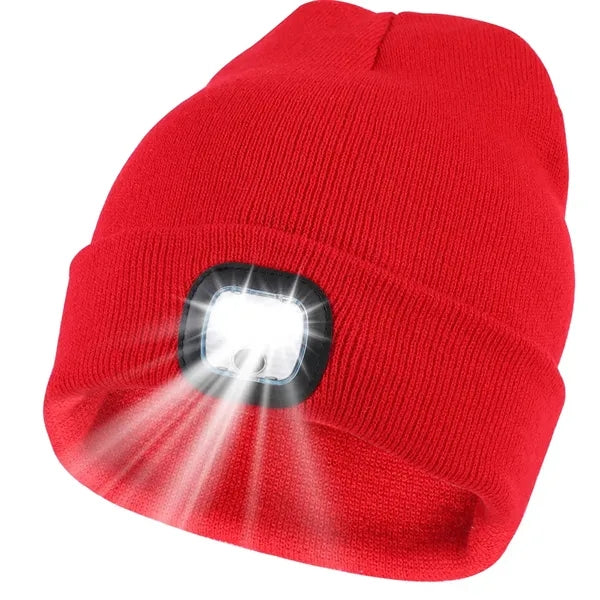 Unisex Rechargeable LED Knit Beanie Hat