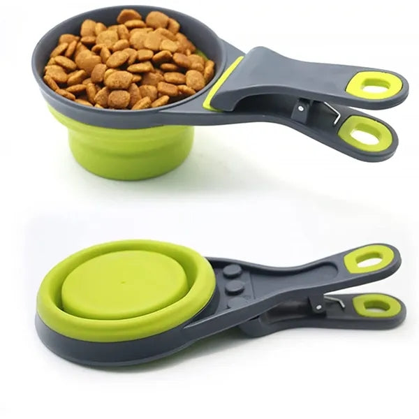 3 in 1 One Cup Collapsible Pet Food Scoop