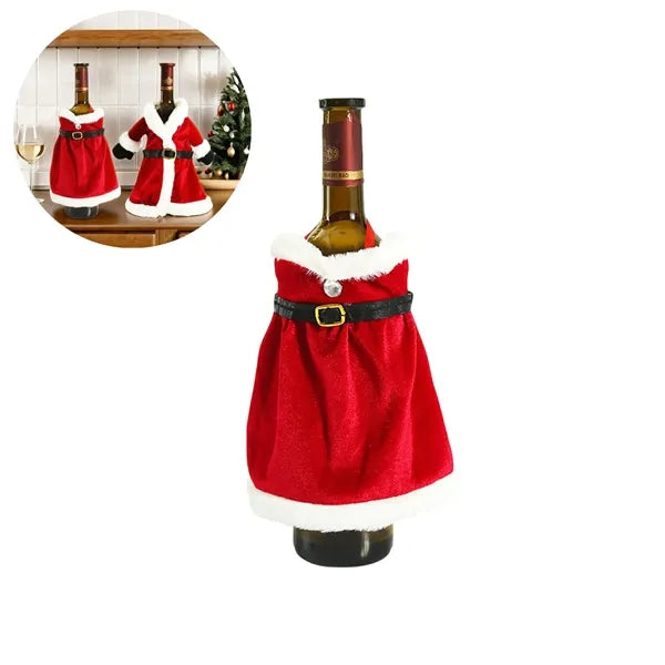 Christmas Dress Wine Bottle Set