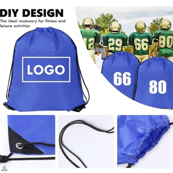 Bulk Gym Sports Shopping Drawstring Cinch Backpack
