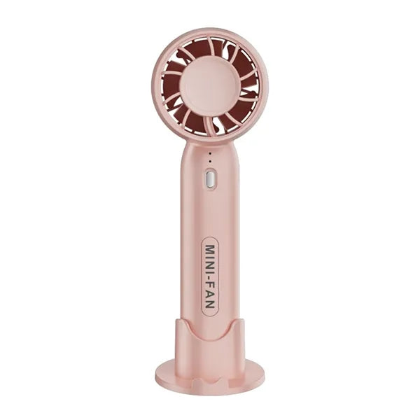 Portable Fan Handheld Desktop with Holder USB Rechargeable