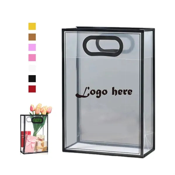 Clear Plastic Gift Bag With Handle