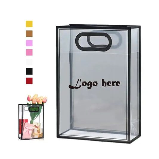 Clear Plastic Gift Bag With Handle