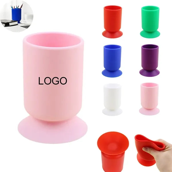 Silicone Suction Cup Pen Holder