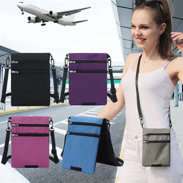 Multi-Pocket Double-Sided Reversible Pouch Crossbody Bag