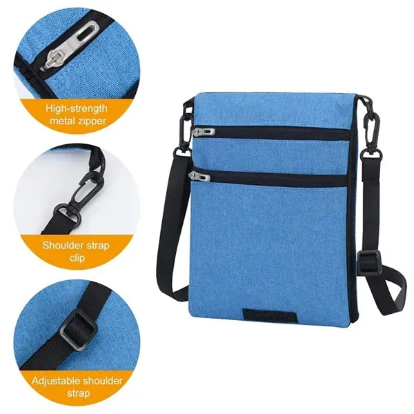 Multi-Pocket Double-Sided Reversible Pouch Crossbody Bag