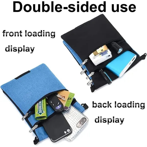 Multi-Pocket Double-Sided Reversible Pouch Crossbody Bag