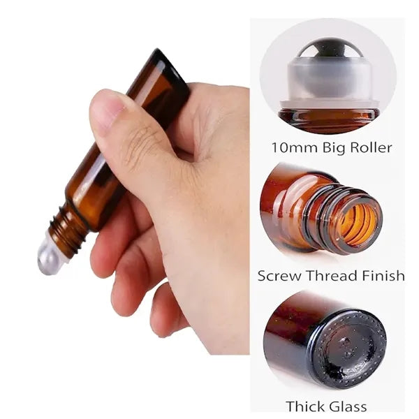 Portable Essential Oil Glass Roller Bottle