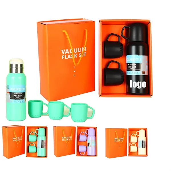 16.9OZ travel drinkware set with Three Lid Mugs