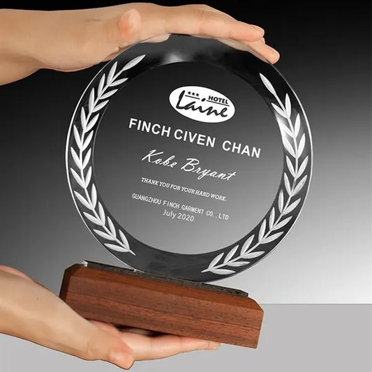 Engraved Glass Plaque