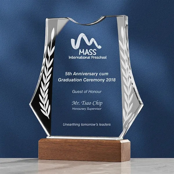 Engraved Glass Plaque