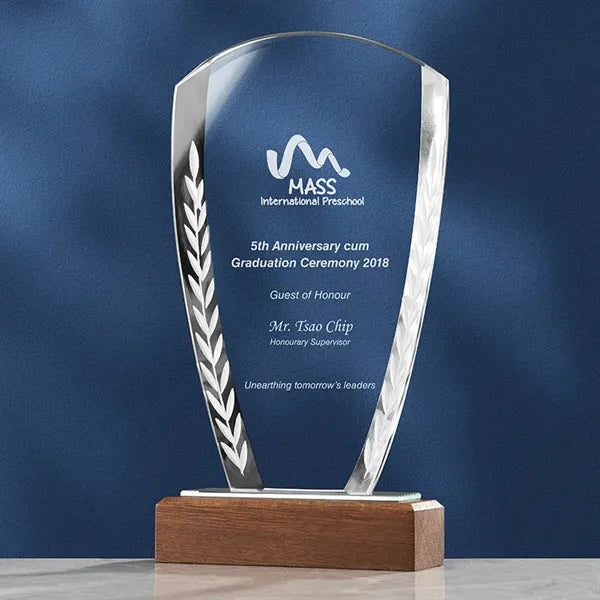Engraved Glass Plaque