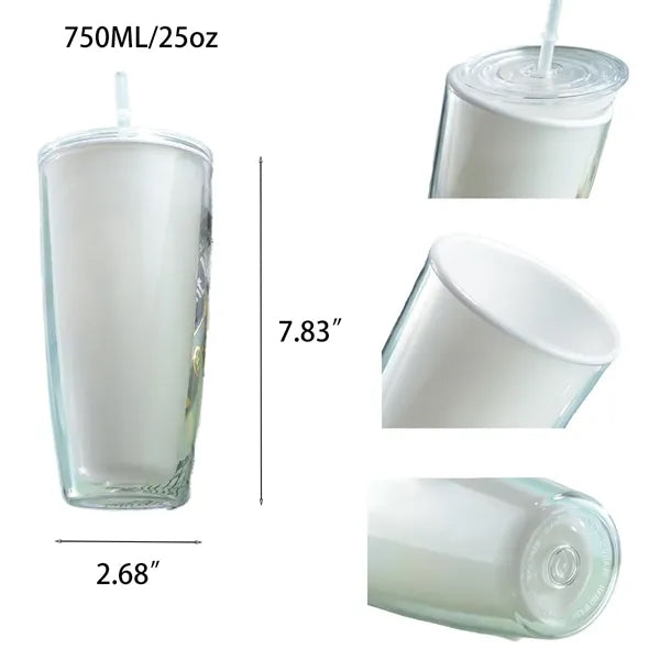 Double Layer Large Plastic Cup