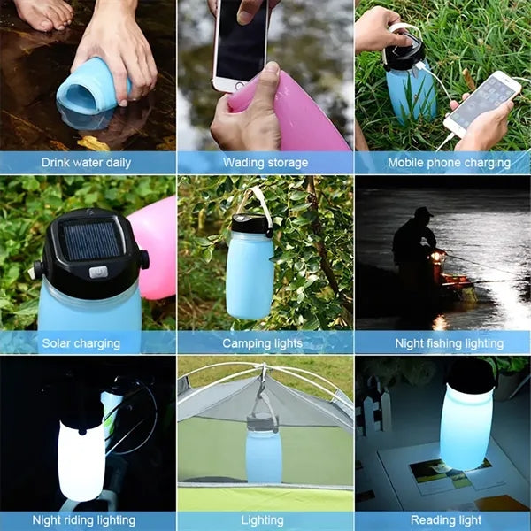 Outdoor Folding Luminous Electric Tumbler Cup