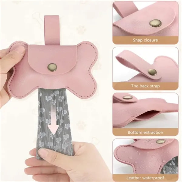 Dog Bone Bag Dispenser w/ Carabiner
