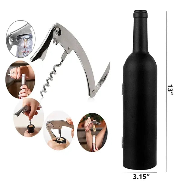 Multifunctional Stainless Steel Wine Accessories Set