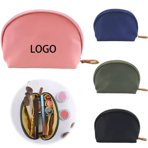 Semi-Circular Waterproof Cosmetic Bag