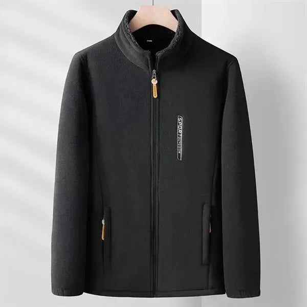 Outdoor Men's Zipper Fleece Jacket with Pockets