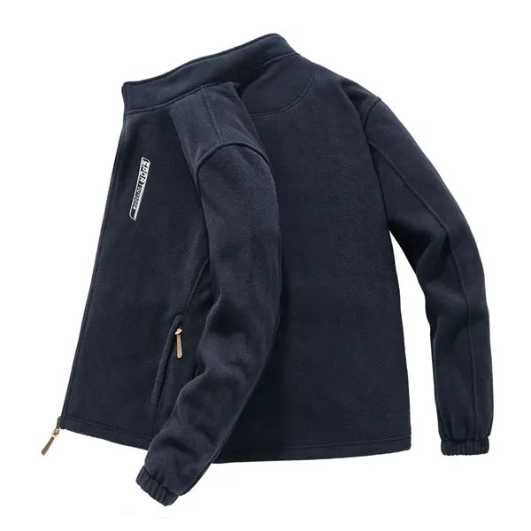 Outdoor Men's Zipper Fleece Jacket with Pockets