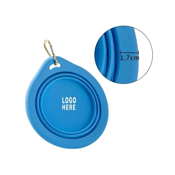 Silicone Folding Water Feeding Outdoor Travel Pet Bowl