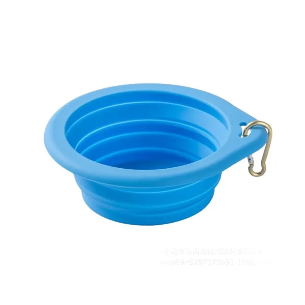 Silicone Folding Water Feeding Outdoor Travel Pet Bowl