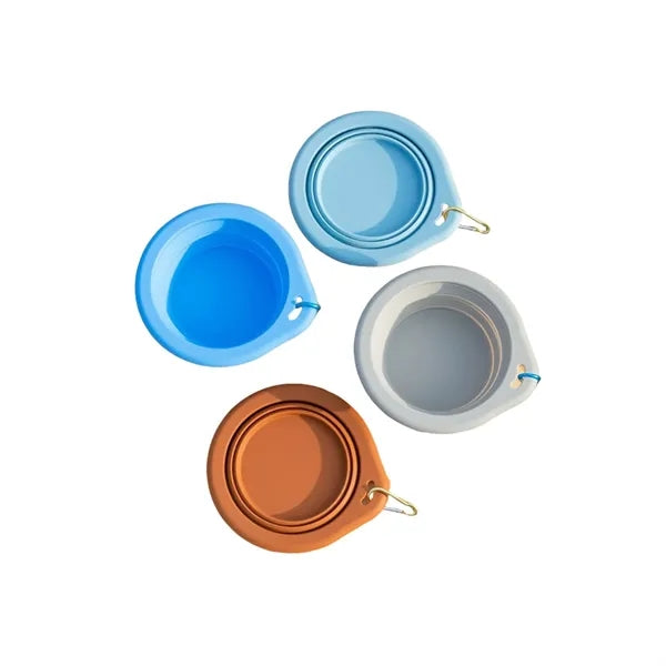 Silicone Folding Water Feeding Outdoor Travel Pet Bowl