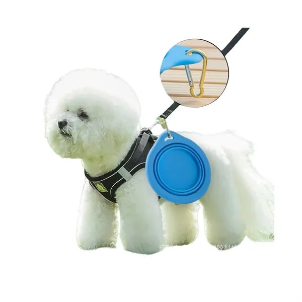 Silicone Folding Water Feeding Outdoor Travel Pet Bowl