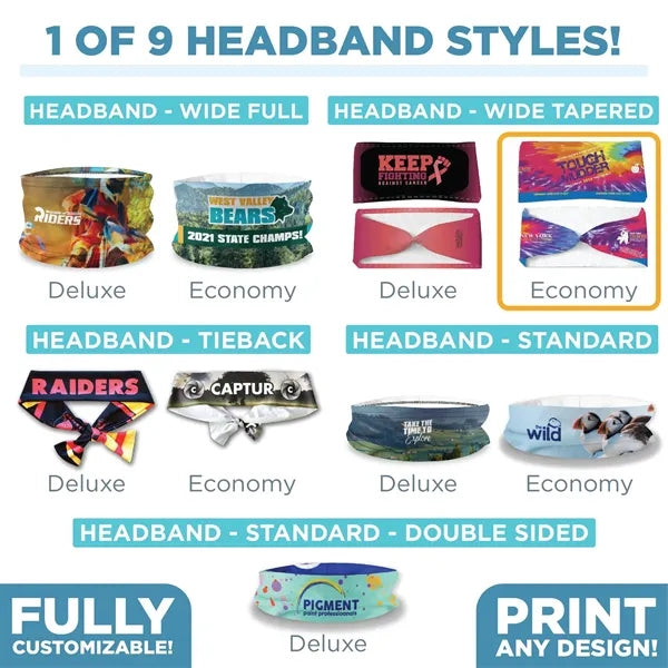 Headband Wide Tapered - Economy