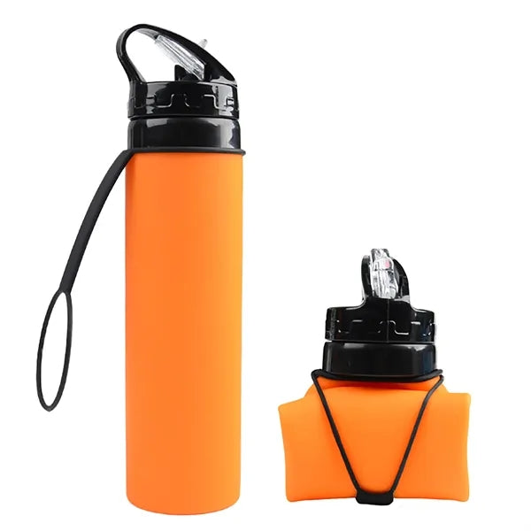 20 oz Collapsible Silicone Sports Water Bottle