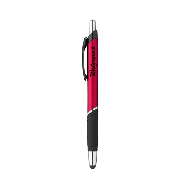 Click Action Plastic Ballpoint Stylus Pen