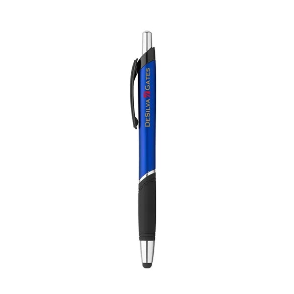 Click Action Plastic Ballpoint Stylus Pen