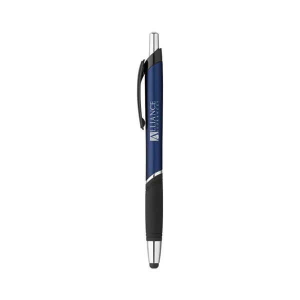 Click Action Plastic Ballpoint Stylus Pen