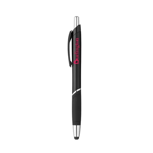 Click Action Plastic Ballpoint Stylus Pen