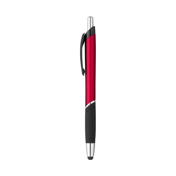Click Action Plastic Ballpoint Stylus Pen