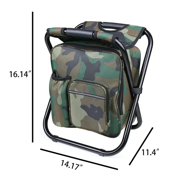 Outdoor Multifunctional Portable Chair With Cooler Bag