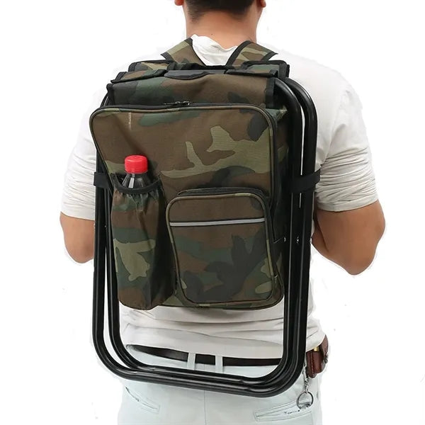 Outdoor Multifunctional Portable Chair With Cooler Bag