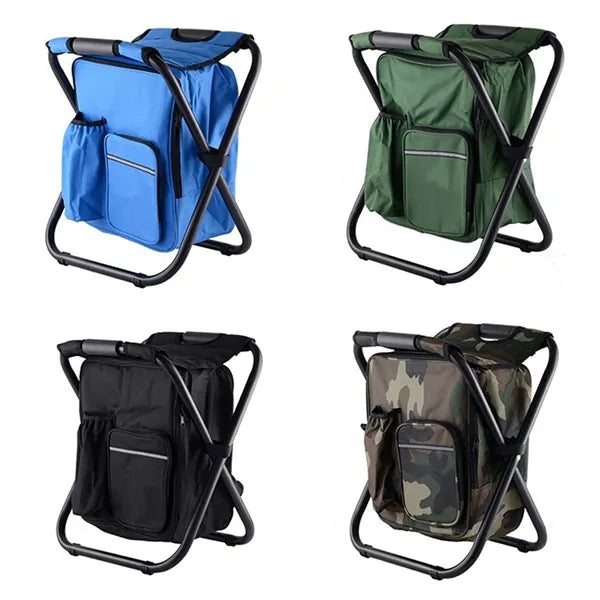 Outdoor Multifunctional Portable Chair With Cooler Bag