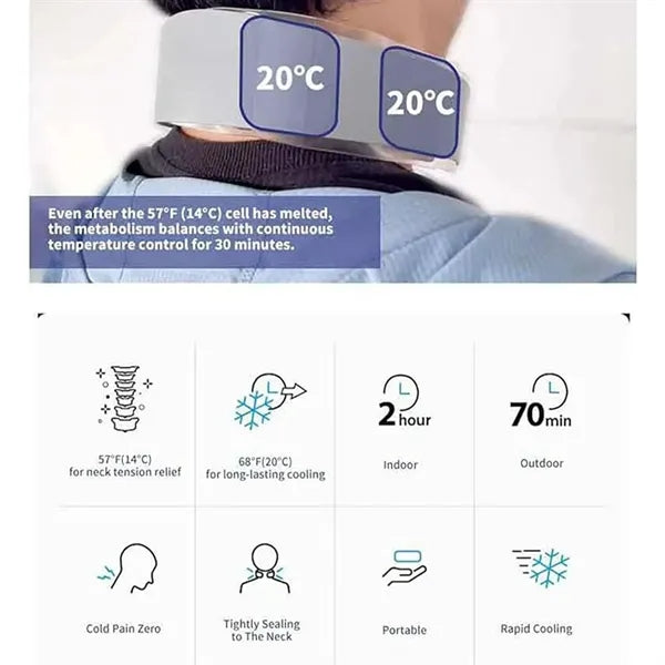Neck Cooling Tube Ice Ring for Hot Weather