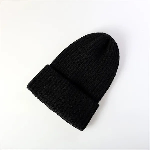 Winter Rib Knitted Beanie Skull Cap Snow Outdoor Gear Hat