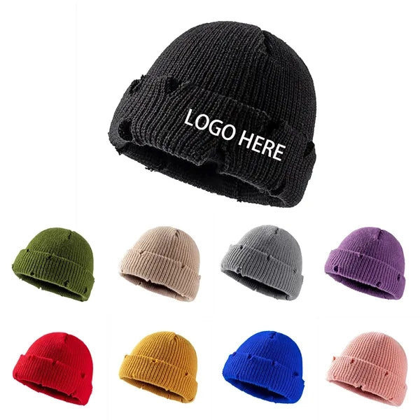 Hip-hop Winter Knitted Beanie Skull Cap Personalized