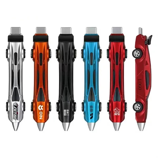 Die cast pull back racing car shape ballpoint pen