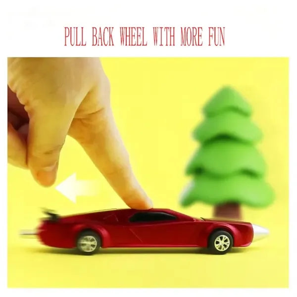 Die cast pull back racing car shape ballpoint pen