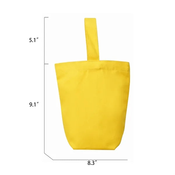 Mini Portable Canvas Tote Bag