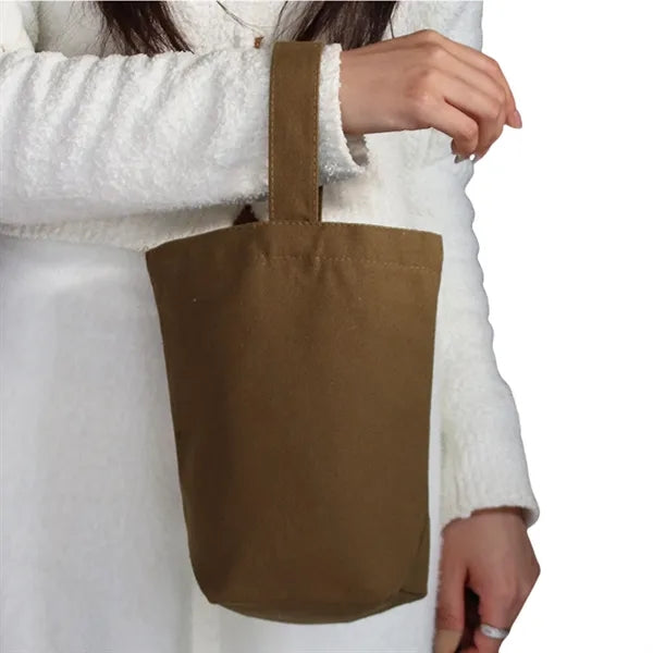Mini Portable Canvas Tote Bag