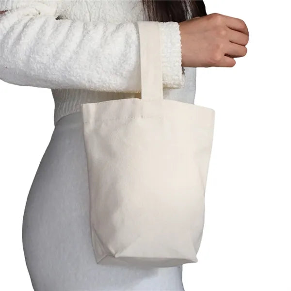 Mini Portable Canvas Tote Bag
